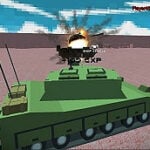 Helicopter And Tank Battle Desert Storm